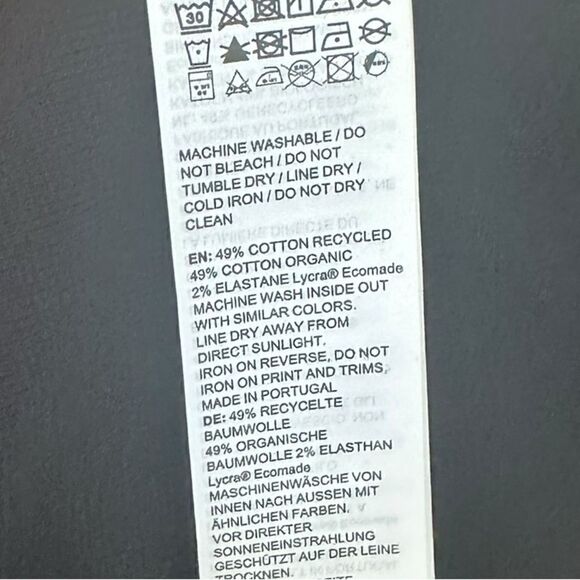 Pangaia Women's Black Recycled Organic Cotton Tank Top - Picture 8 of 9